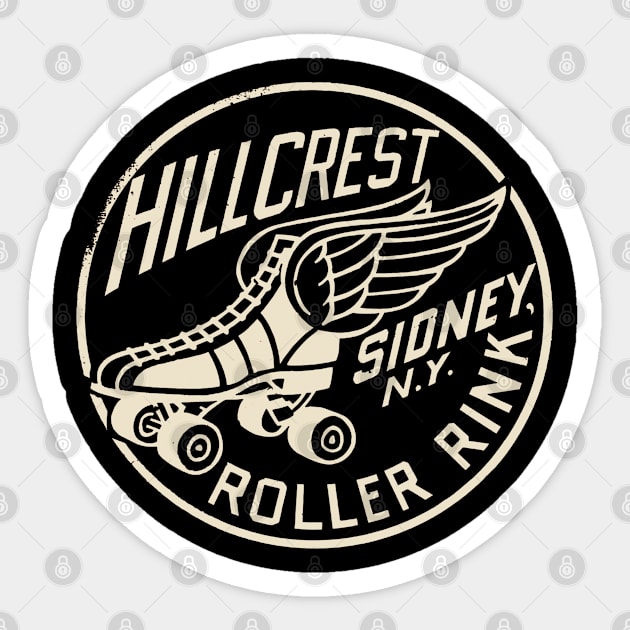 Vintage Roller Skating New York Sticker by Timeless Chaos